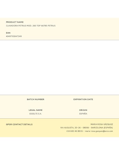 Clavadora modelo 260 top