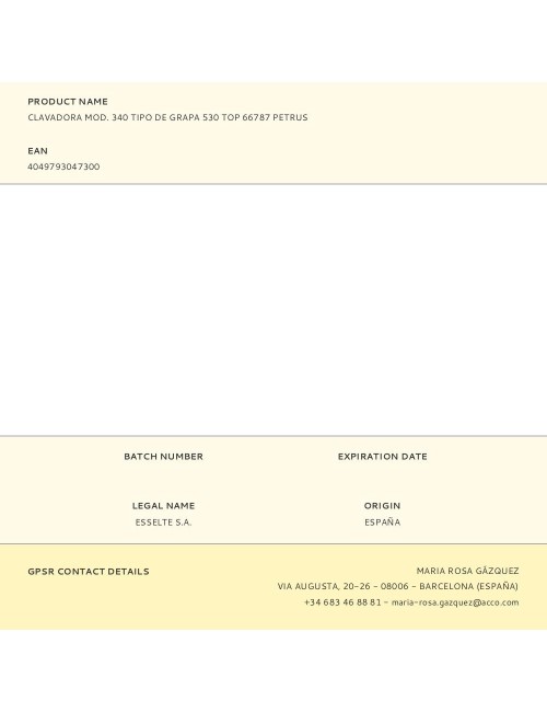 Clavadora modelo 340 tipo de grapa 530 top