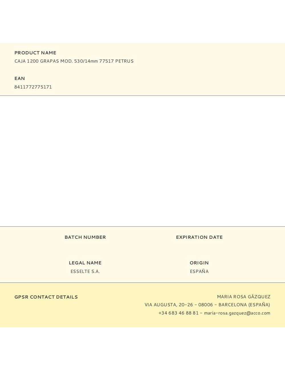 Caja 1200 grapas mod. 530/14mm 77517 petrus