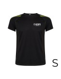 Camiseta deportiva negra talla-s roly