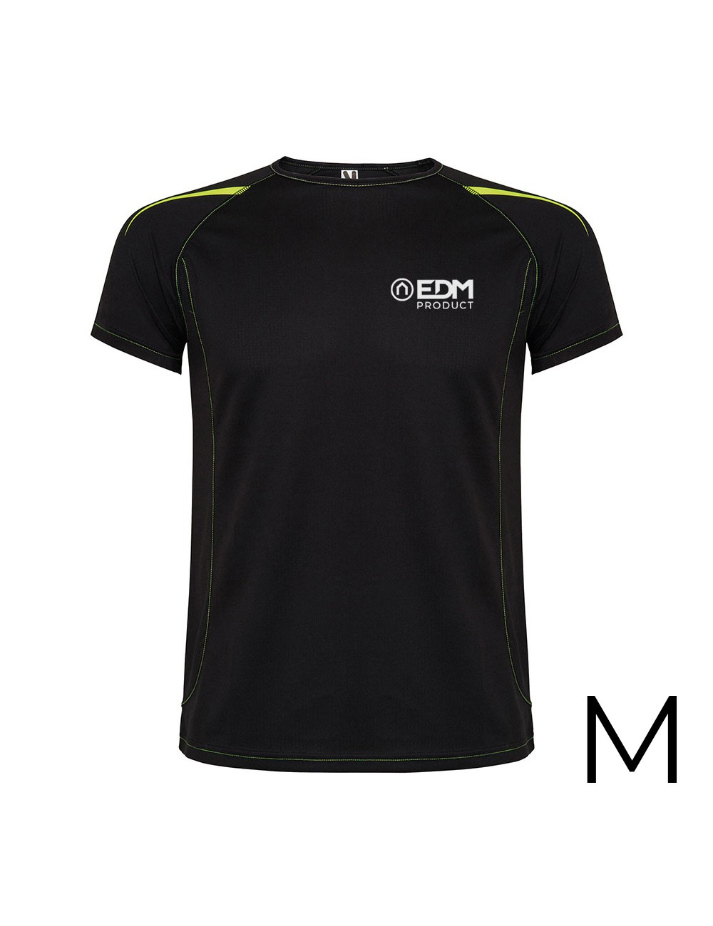 Camiseta deportiva negra talla-m roly