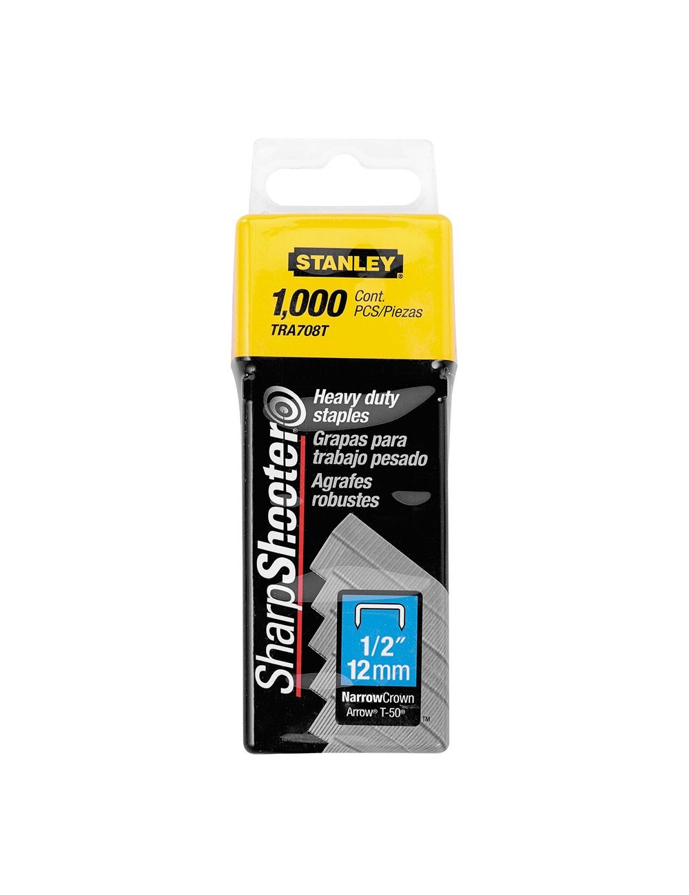 Caja 1000 grapas tipo g (4/11/140) 12mm 1-tra708t stanley Caja 1000 grapas tipo g (4/11/140) 12mm 1-tra708t stanley