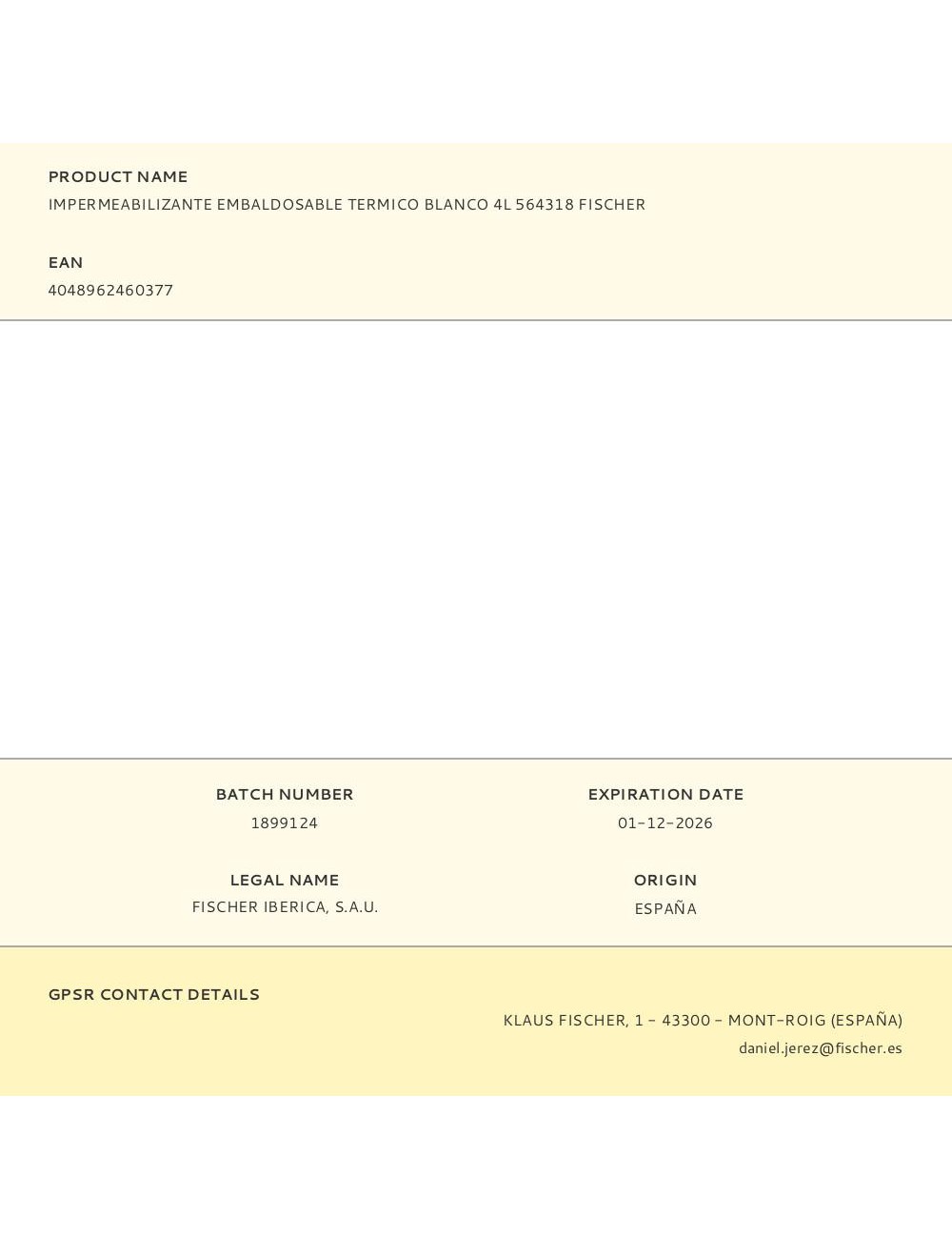 Impermeabilizante embaldosable térmico blanco 4 l