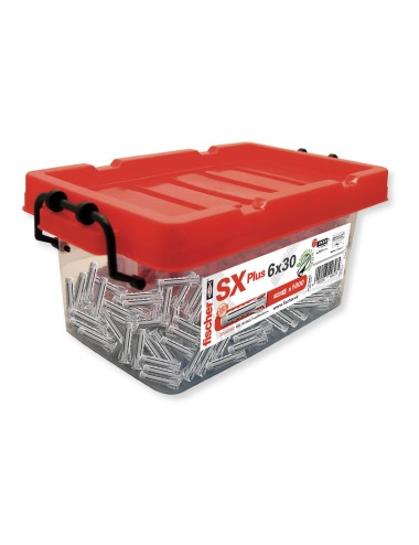 Taco sx plus ø6 x 30 mm, caja 1000 uds