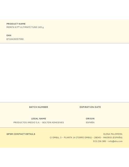 Monta kit® ultimate tubo 165 g