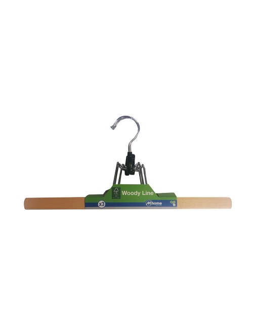 Perchas de madera ecológica fsc 35 x 2 x 16 cm, 3 uds