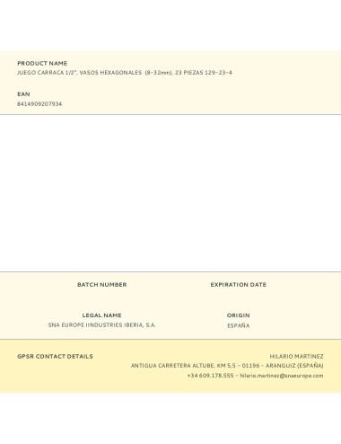 Juego carraca 1/2", vasos hexagonales (8-32mm), 23 piezas 129-23-4