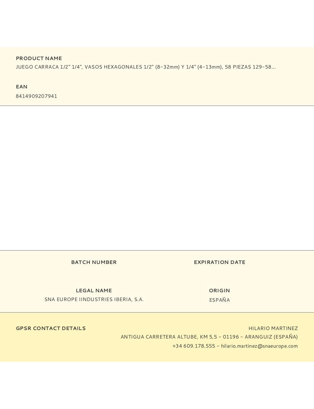 Juego carraca ½ y ¼ pulg, vasos hexagonales ½ (8-32mm) y ¼ (4-13mm), 58 piezas 129-58-4