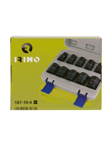 Vasos de impacto 1/2", 10 - 24 mm, 10 uds