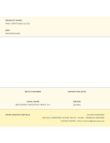 Mini cortatubos 321161