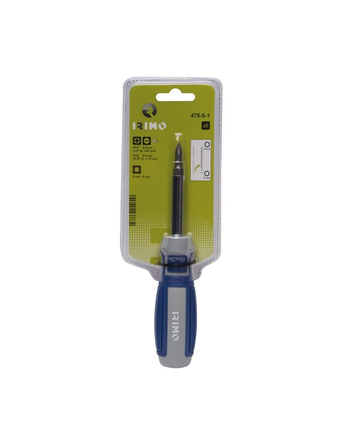 Destornillador 6 en 1 dos puntas reversibles