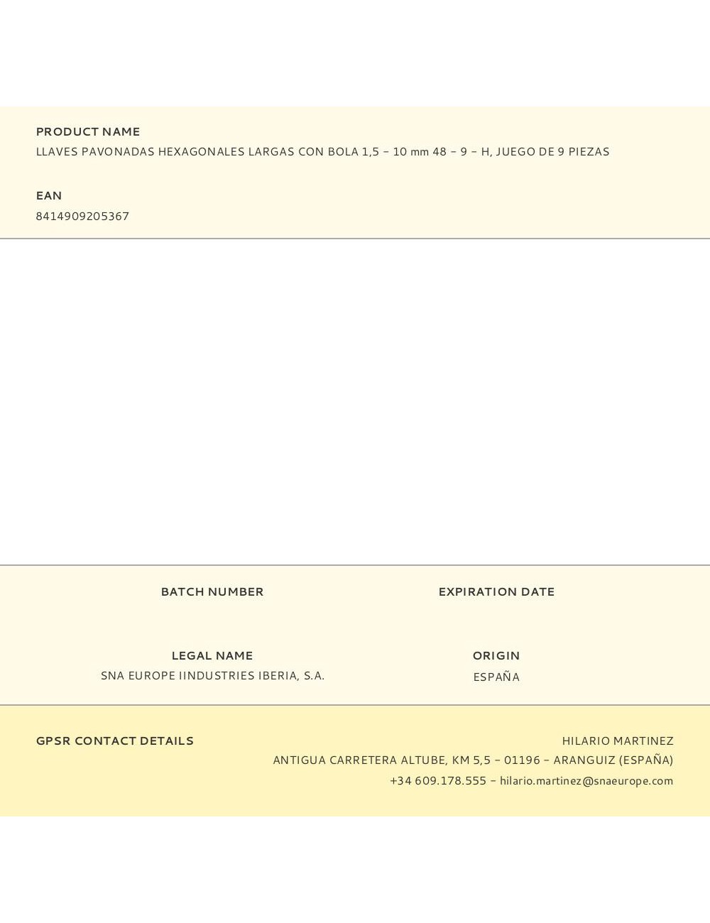 Llaves pavonadas hexagonales largas con bola 1,5 - 10 mm 48 - 9 - h, juego de 9 piezas