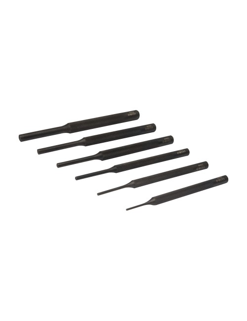 Botadores cilíndricos (2,3,4,5,6,8 mm), largos, juego de 6 piezas