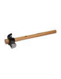 Martillo de uña con mango de madera hickory cónico 475 g