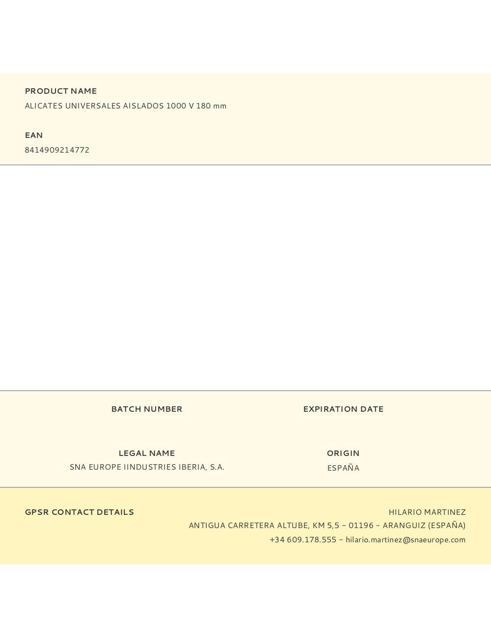 Alicates universales aislados 1000 v 180 mm