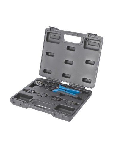 Alicates para engastar terminales 5 bocas intercambiables