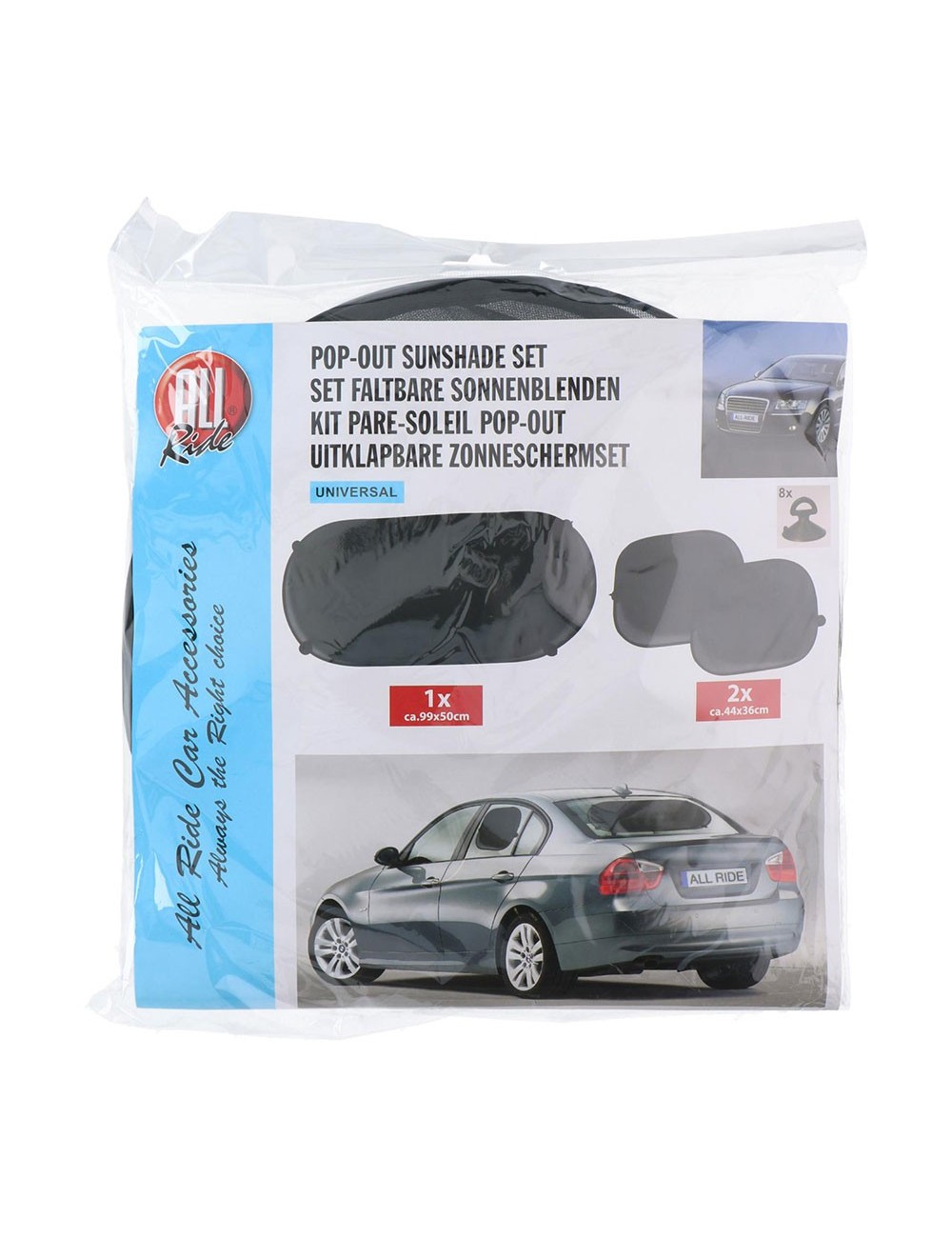 Pack parasol pop-out de coche, color negro. all ride Pack parasol pop-out de coche, color negro. all ride