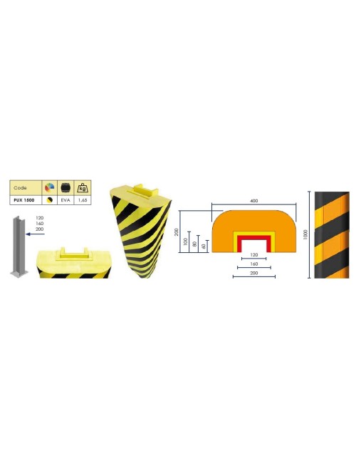 PROTECCIÓN GOMA ESPUMA PARA RACK 400X MM PUX1500