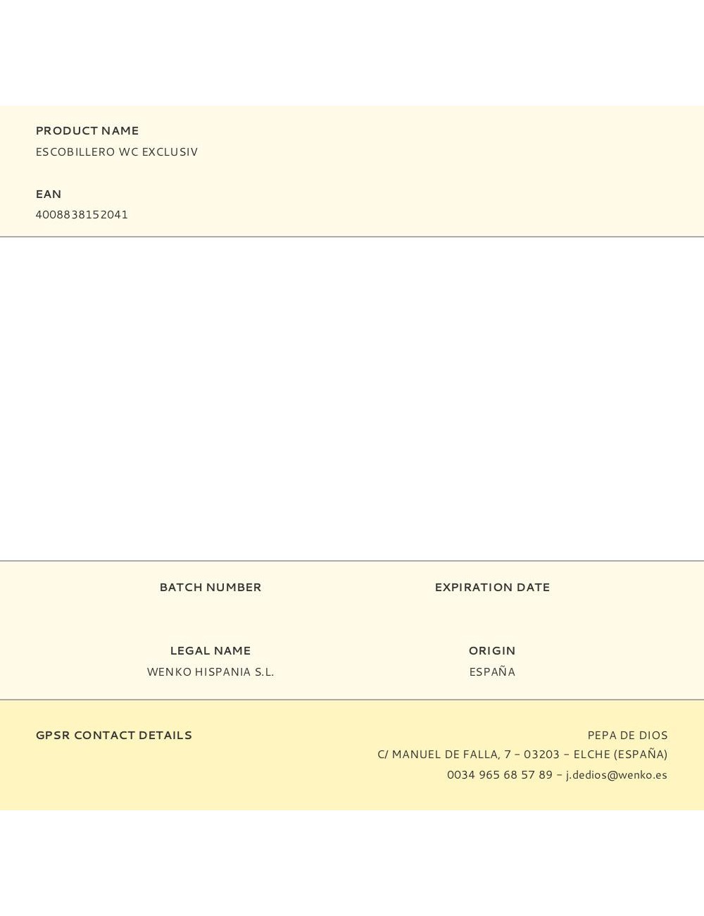 Escobillero wc exclusiv