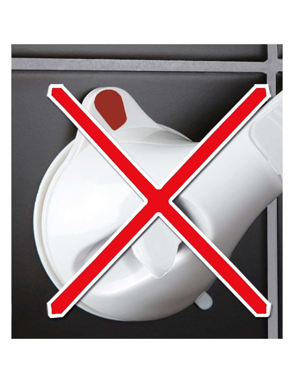 Barra de seguridad con sistema ventosa horizontal 7820100 wenko