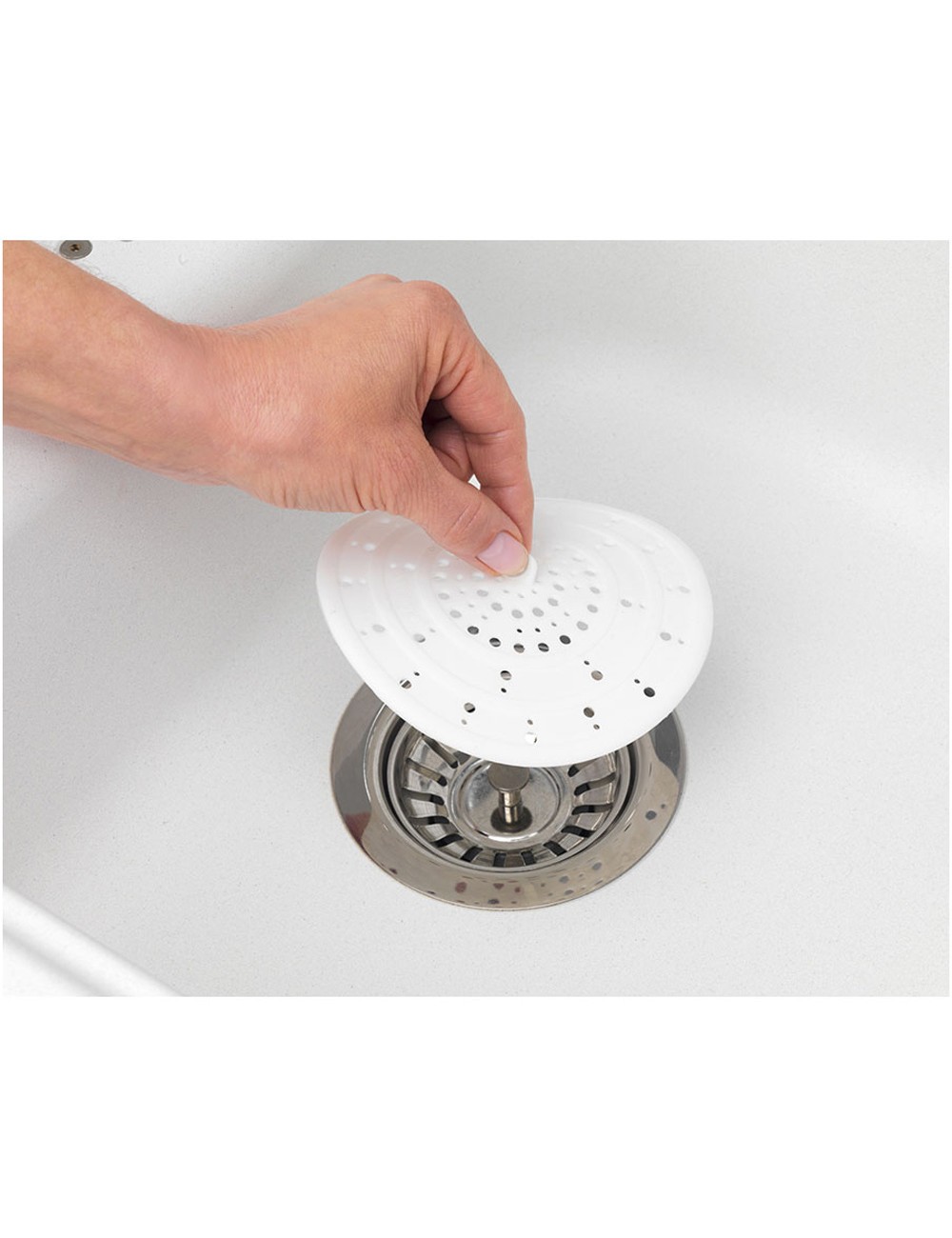 Filtro de desagüe de silicona sava, blanco 8183100 wenko