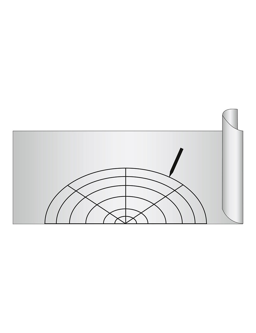 Lámina antideslizante extra gruesa gris 50 x 150 cm