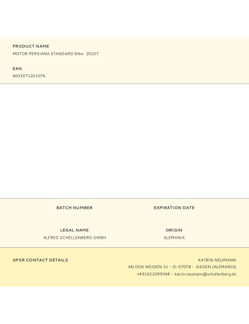 Motor persiana standard 6nm 20107