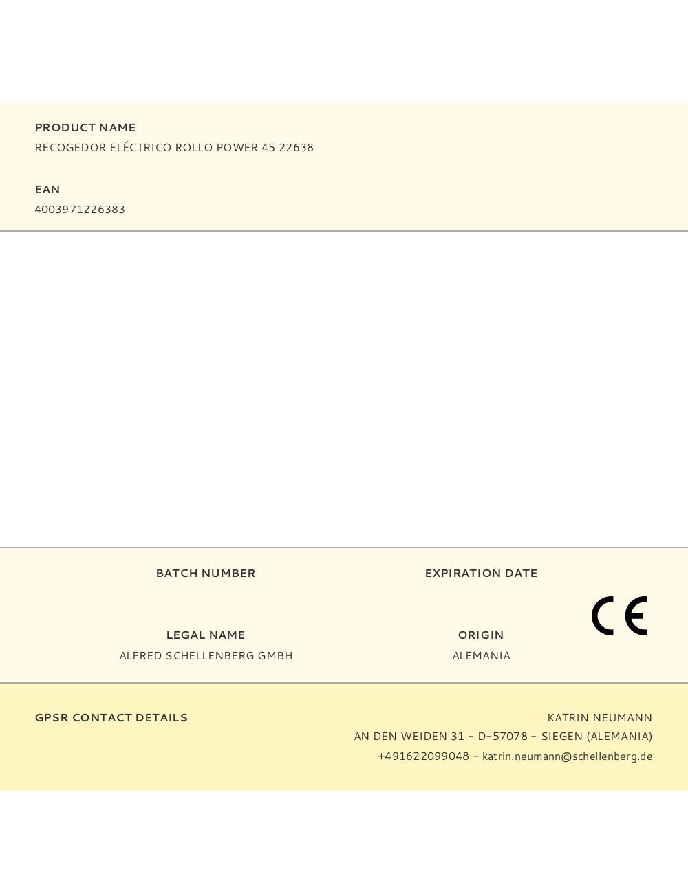 Recogedor eléctrico rollo power 45 22638