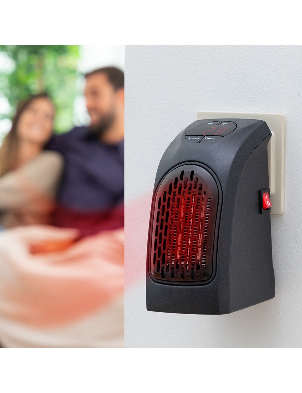 Calefactor termocerámico de enchufe heatpod 400 w