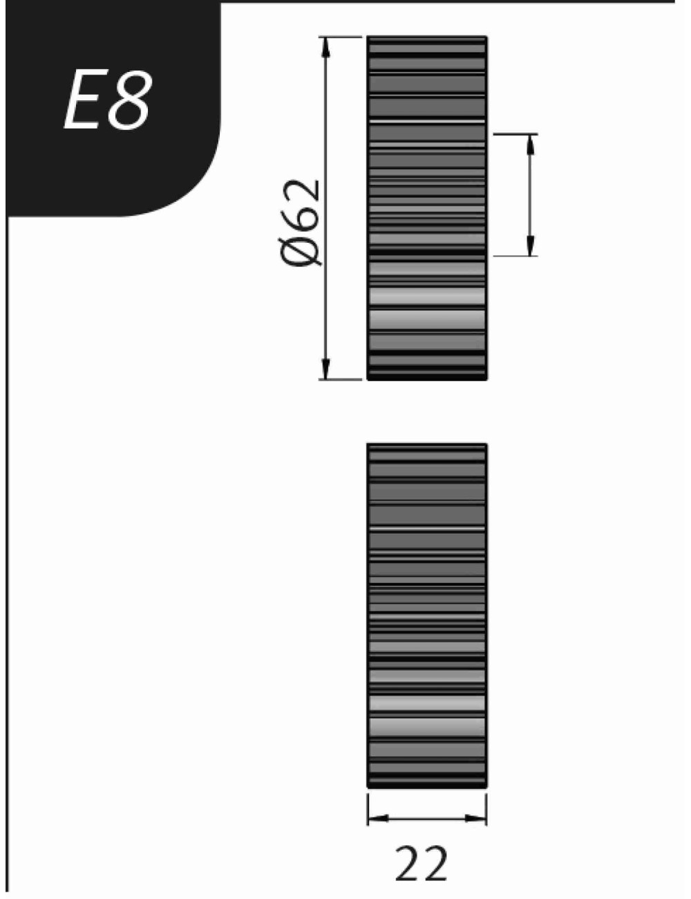 RODILLO PARA SBM140-12  TIPO- E8
