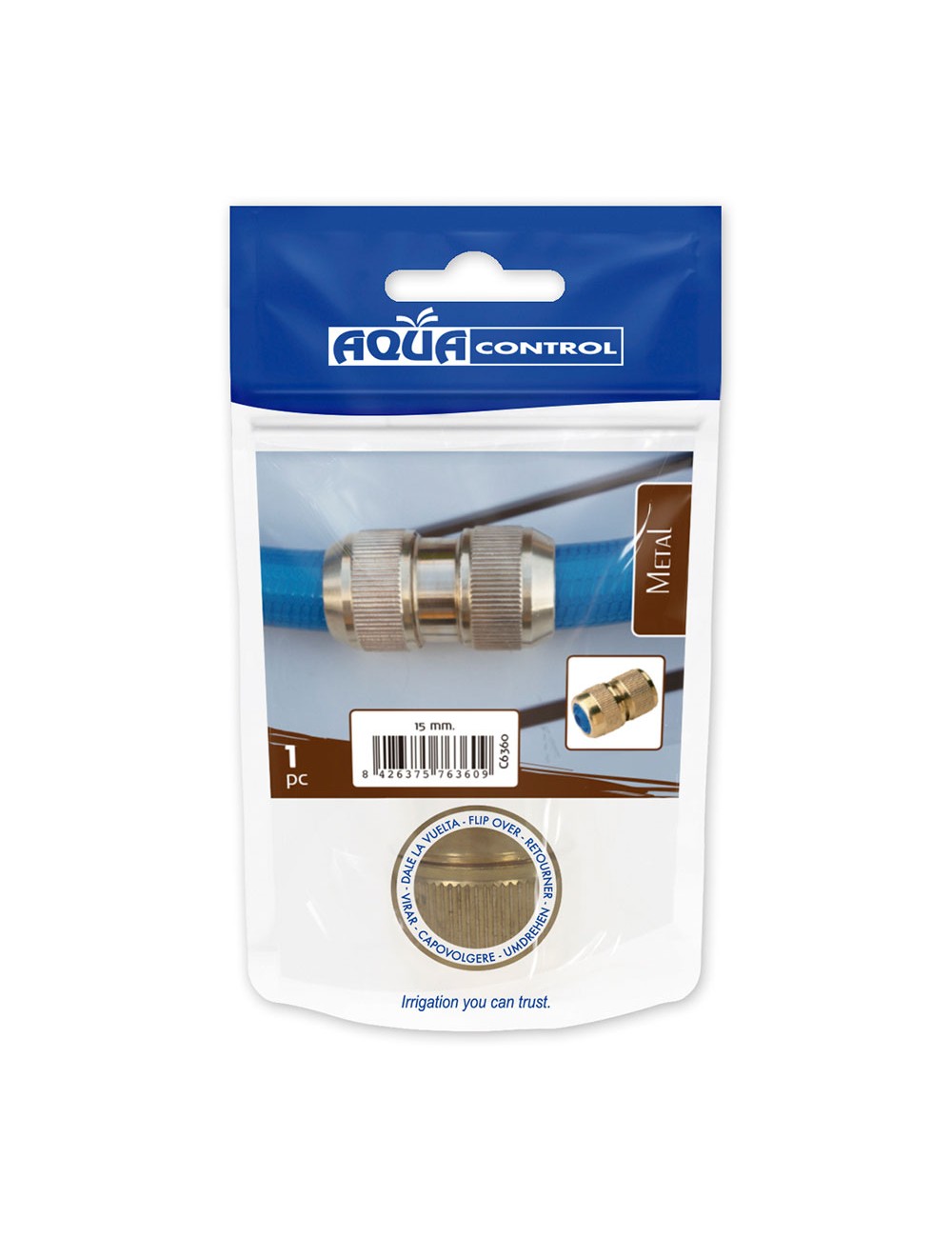 Reparador de manguera latón 1/2"