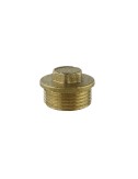Tapón macho de 1/2" latón aqua control
