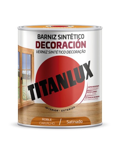 Barniz sintético decoración roble satinado 250 ml