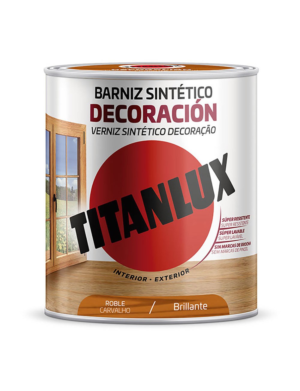 Barniz sintético decoración roble brillante 250 ml