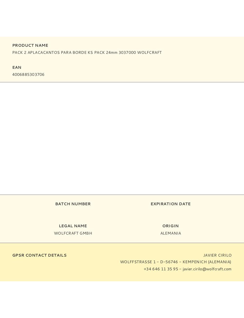 Aplacacantos para borde ks pack 24 mm, 2 uds