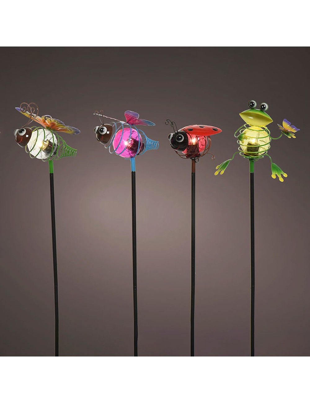 Estaca solar con forma de animales de jardin 898092 colores/modelos surtidos