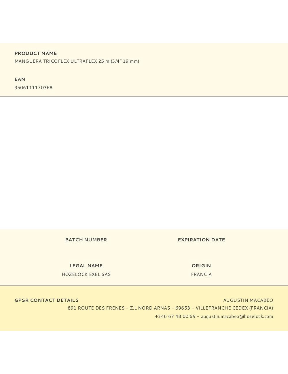 Manguera tricoflex ultraflex 25 m (3/4" 19 mm)