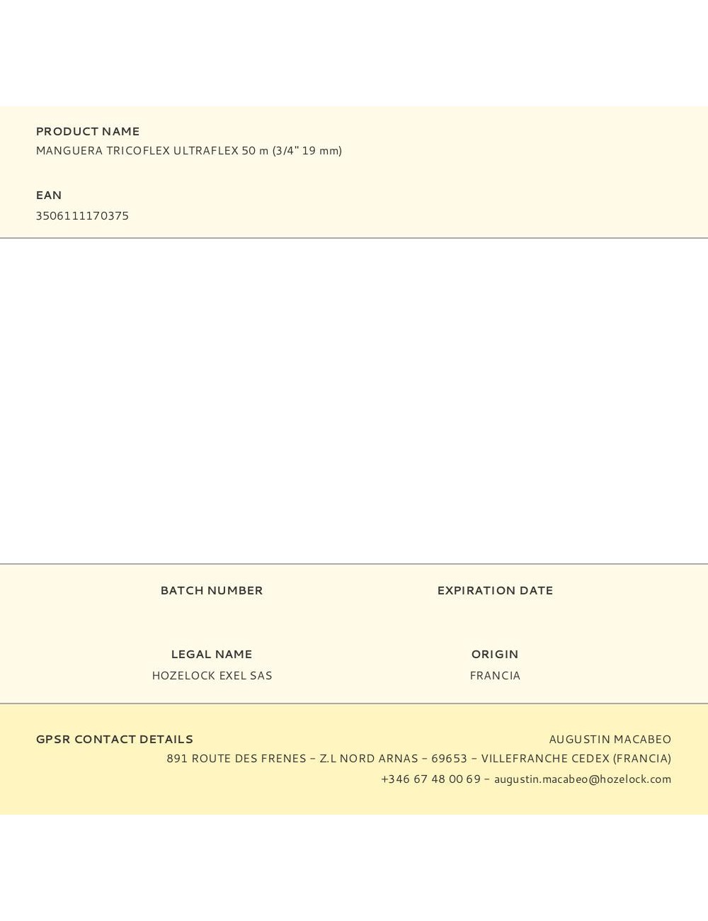 Manguera tricoflex ultraflex 50 m (3/4" 19 mm)