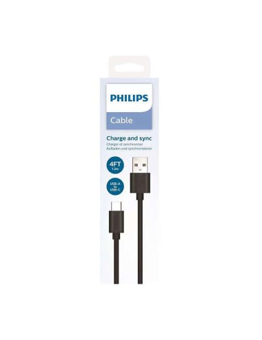 Cable usb-a a usb-c 1,2 m negro