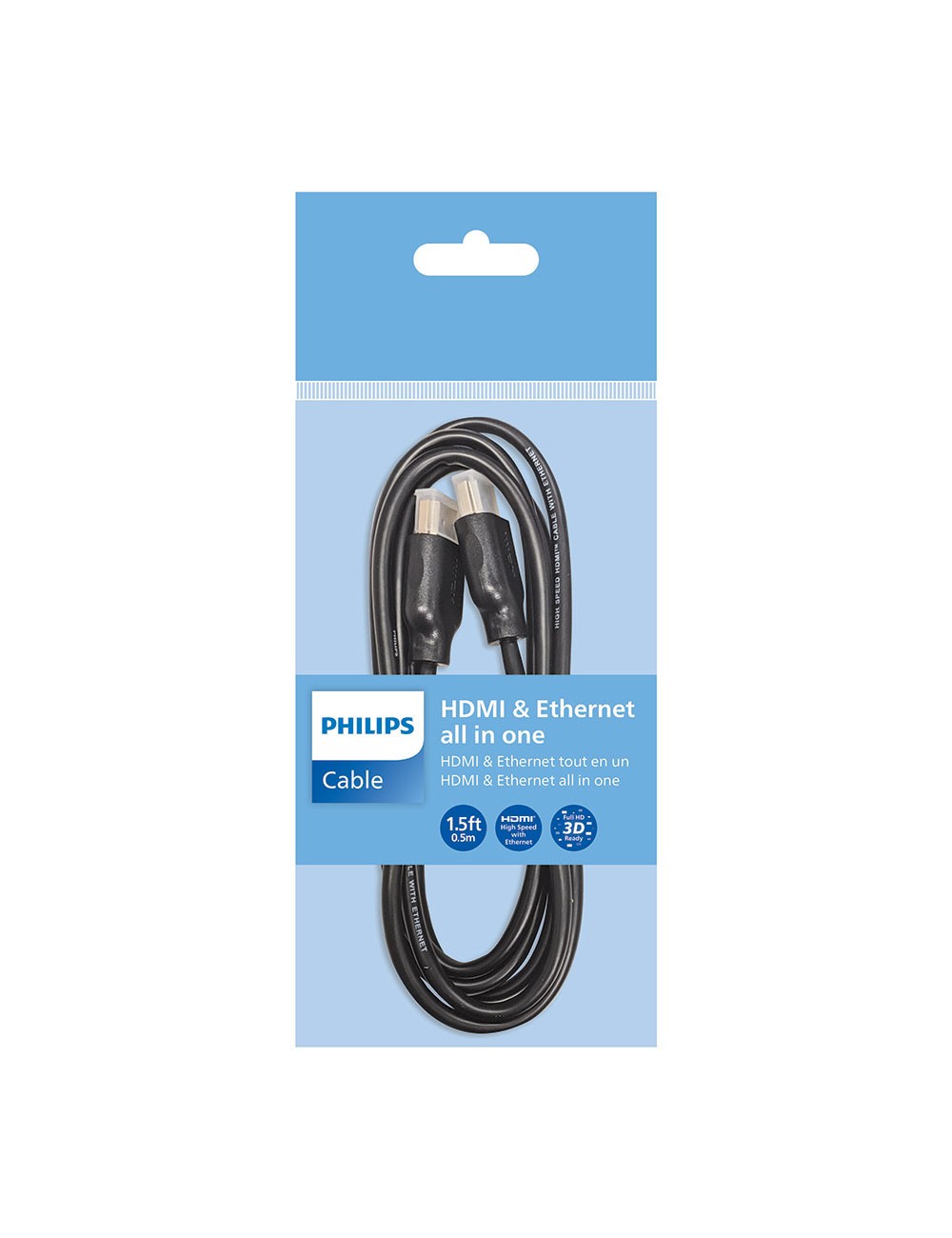 Cable hdmi (1,5m), color negro swv5401p/10 philips