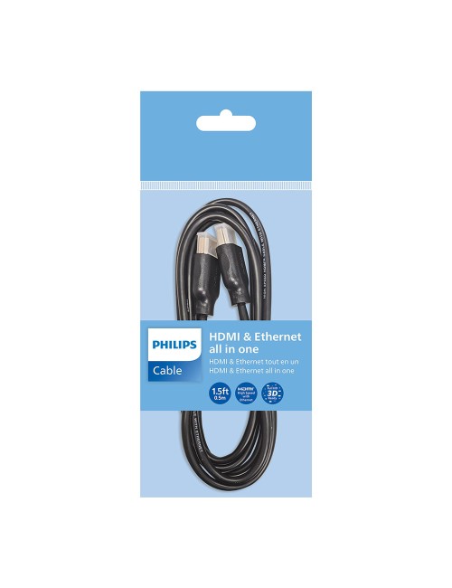 Cable hdmi (1,5m), color negro swv5401p/10 philips
