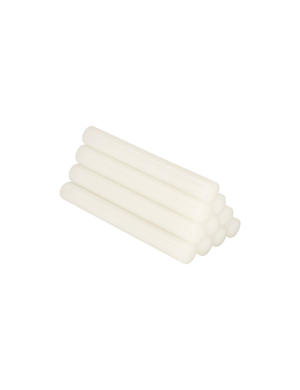Barra de cola termofusible para uso universal blanca, ø12 x 120 mm, blister 10 uds