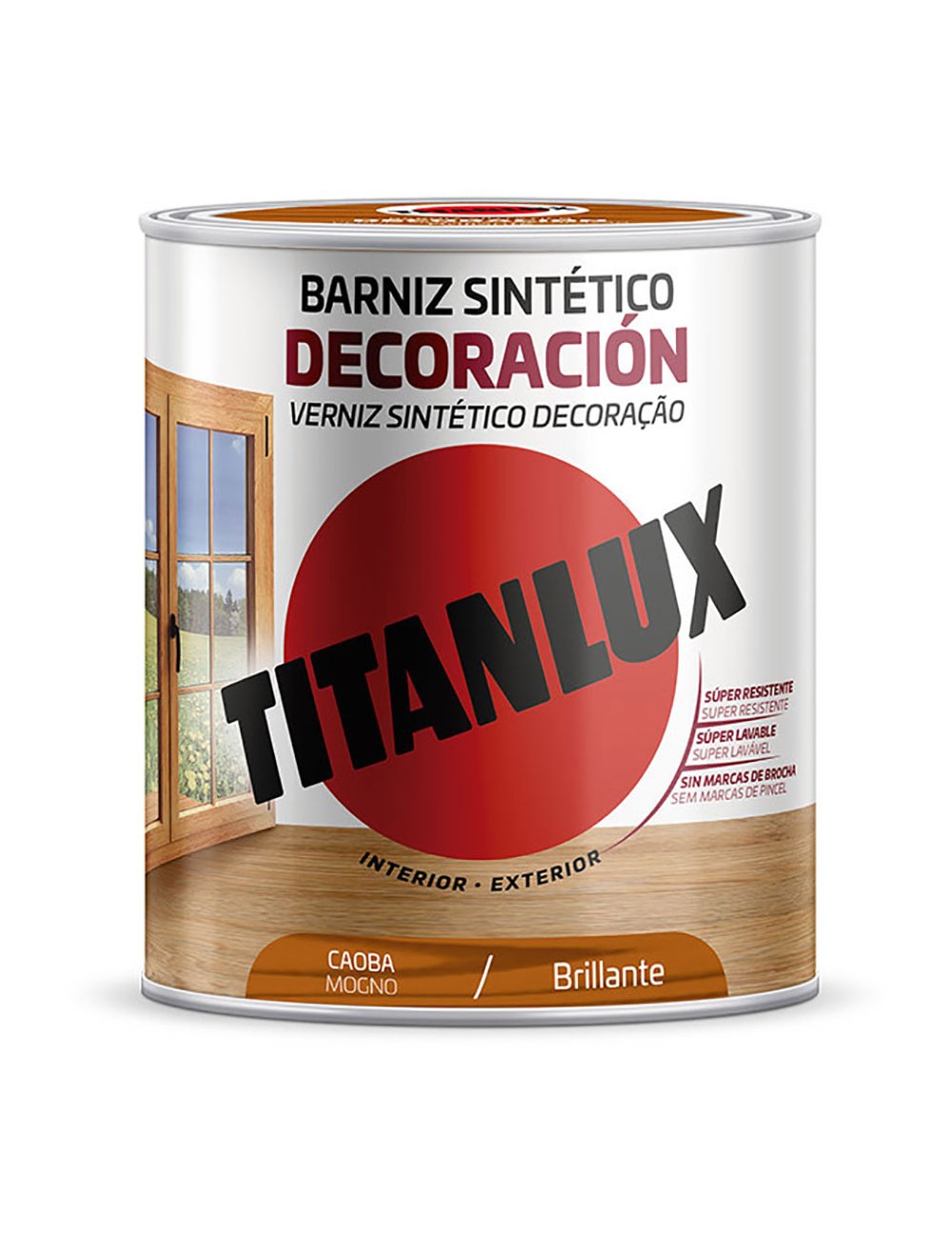 Barniz sintético decoración caoba brillante 250 ml