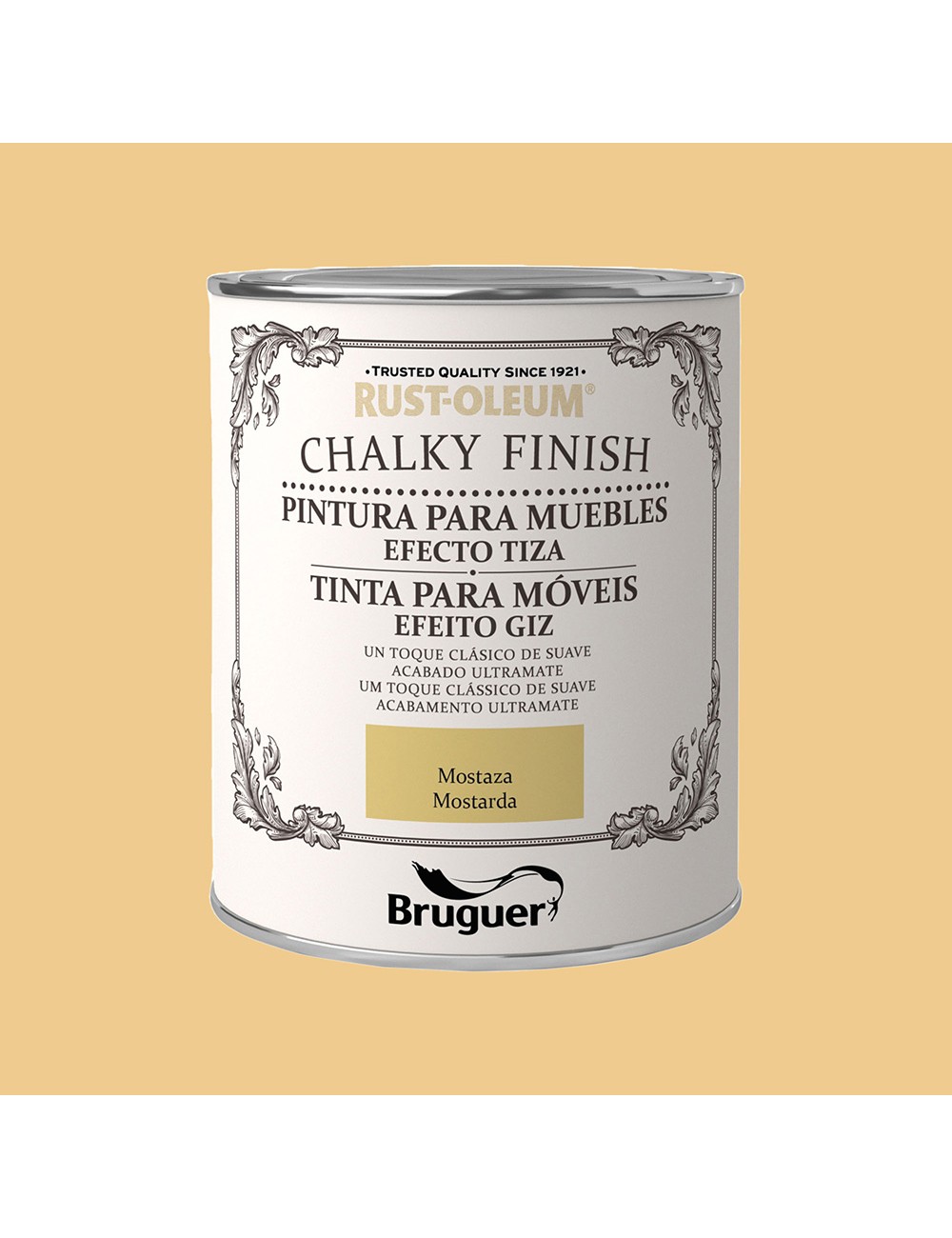 Rust-oleum chalky finish muebles mostaza, 750 ml