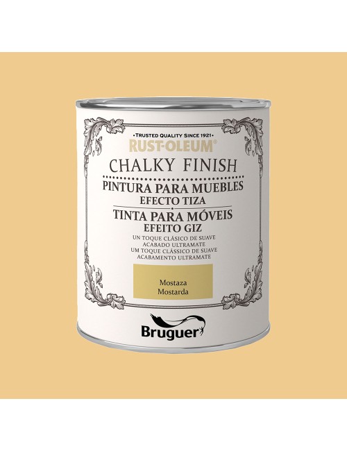 Rust-oleum chalky finish muebles mostaza, 750 ml