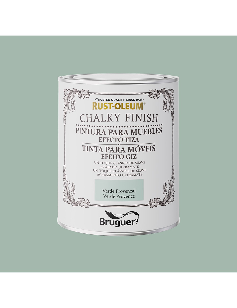 Rust-oleum chalky finish muebles verde provenzal, 750 ml