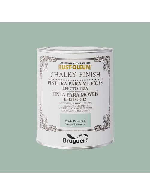 Rust-oleum chalky finish muebles verde provenzal, 750 ml