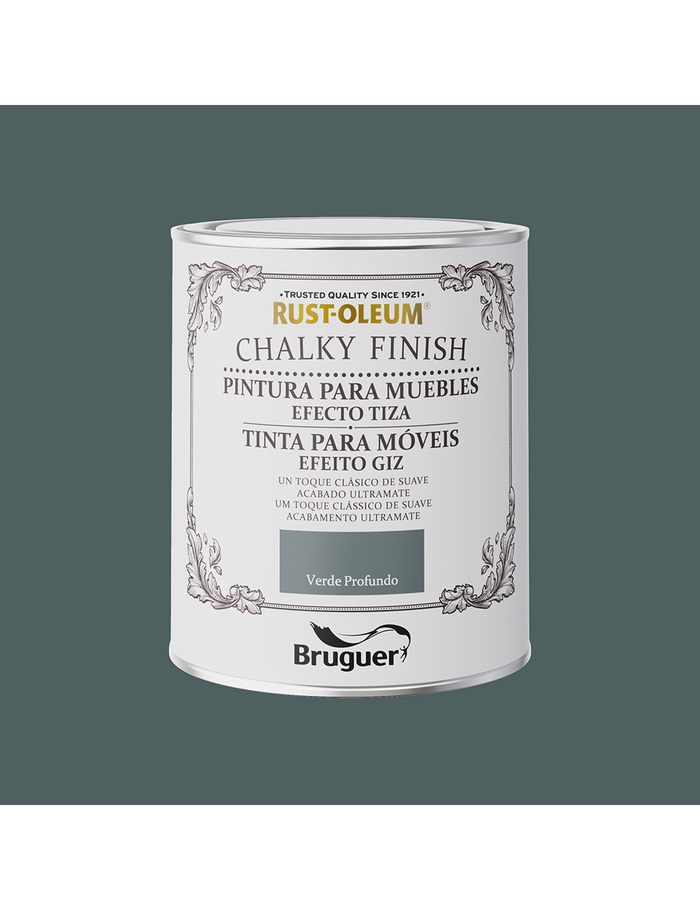 Rust-oleum chalky finish muebles verde profundo, 750 ml