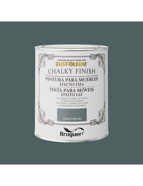 Rust-oleum chalky finish muebles verde profundo, 750 ml