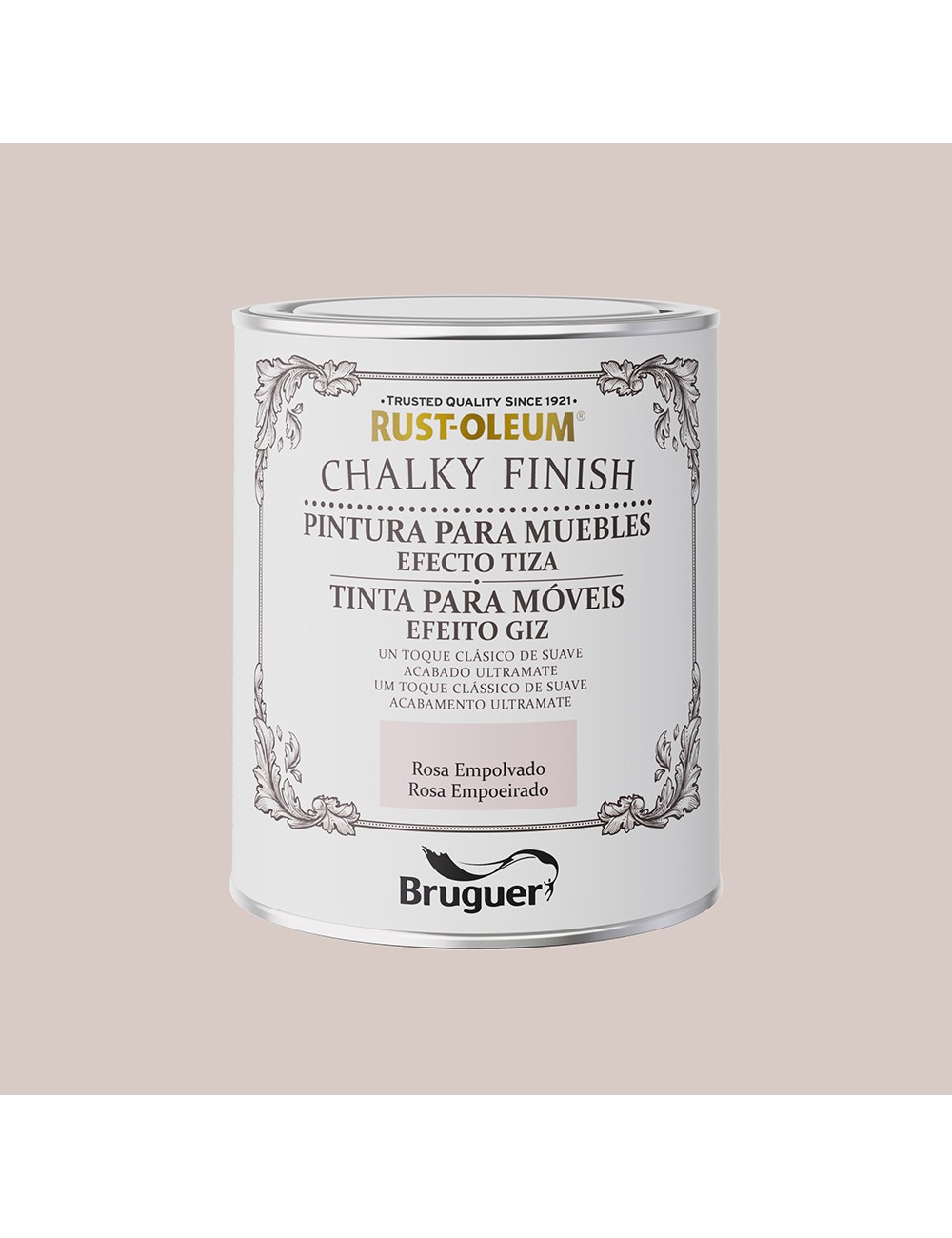 Rust-oleum chalky finish muebles rosa empolvado, 750 ml